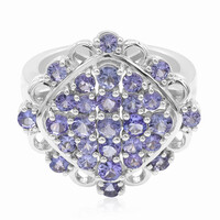 Anillo en plata con Tanzanita