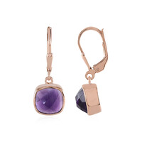 Pendientes en plata con Amatista de Zambia