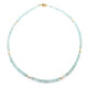 Collar en plata con Aguamarina de Brasil