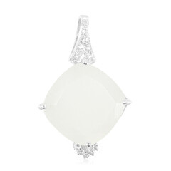 Colgante en plata con Piedra de Luna blanca