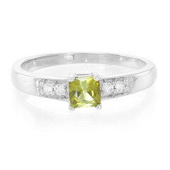 Anillo en plata con Turmalina