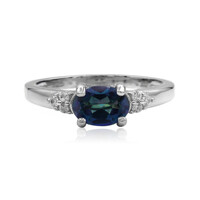 Anillo en plata con Topacio Neptuno