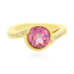Anillo en plata con Cuarzo rojo oriental
