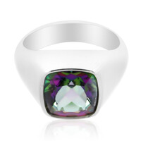 Anillo de hombre en plata con Cuarzo místico