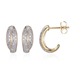 Pendientes en latón con Diamante I3 (I) (Juwelo Style)