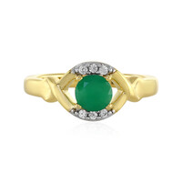 Anillo en plata con Esmeralda de Brasil