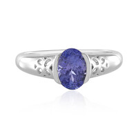 Anillo en plata con Tanzanita (Adela Silber)