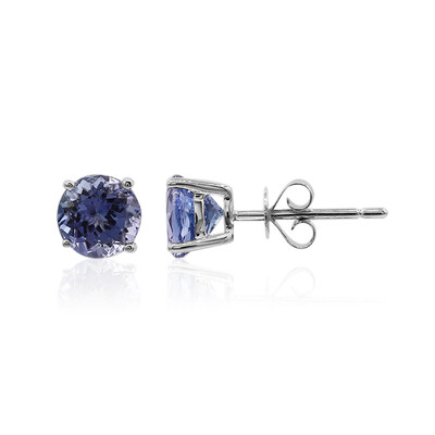 Pendientes en oro con Tanzanita AAA
