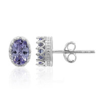 Pendientes en plata con Tanzanita