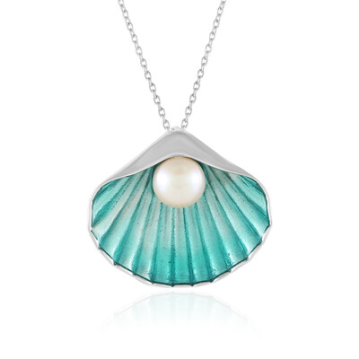 Collar en plata con Perla blanca Freshwater (Adela Silber)