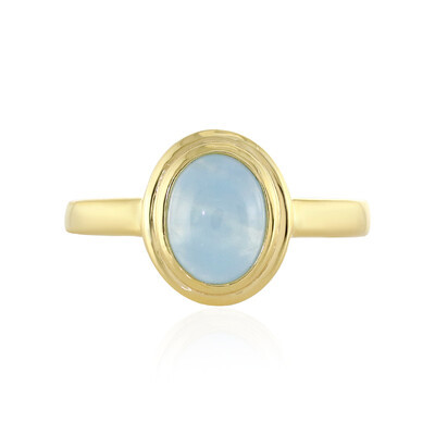 Anillo en plata con Aguamarina