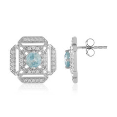Pendientes en plata con Zircón de Ratanak Kirí