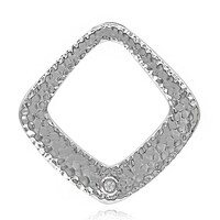 Colgante en plata con Topacio blanco