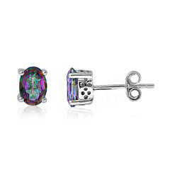 Pendientes en plata con Cuarzo místico
