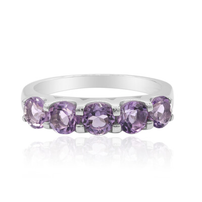 Anillo en plata con Amatista