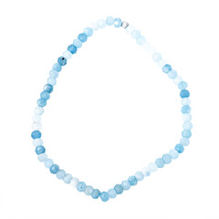 Brazalete en plata con Aguamarina