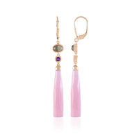 Pendientes en plata con Calcedonia lavanda (KM by Juwelo)