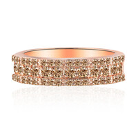 Anillo en oro con Diamante rosa de Francia de Argyle SI1