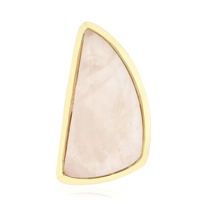 Colgante en plata con Cuarzo rosa (MONOSONO COLLECTION)