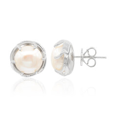 Pendientes en plata con Perla Freshwater