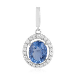 Colgante en plata con Fluorita de color cambiante