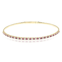 Brazalete en oro con Rubí de Mozambique AAA (CIRARI)