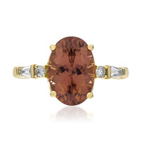 Anillo en oro con Turmalina neón del Congo (CIRARI)