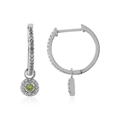 Pendientes en plata con Demantoide de Rusia