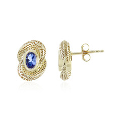 Pendientes en oro con Tanzanita AAA (Ornaments by de Melo)