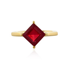 Anillo en plata con Rubí de Madagascar