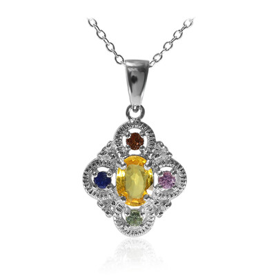 Collar en plata con Zafiro amarillo
