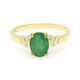 Anillo en plata con Esmeralda de Bahía
