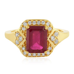 Anillo en plata con Rubí de Madagascar