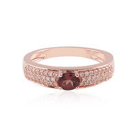 Anillo en plata con Zircón rosado