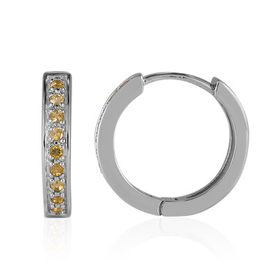 Pendientes en plata con Citrino