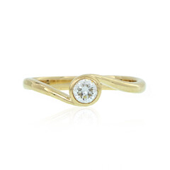 Anillo en oro con Diamante limpio a lupa F (LUCENT DIAMONDS)