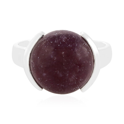 Anillo en plata con Lepidolita