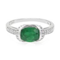 Anillo en plata con Esmeralda de Bahía