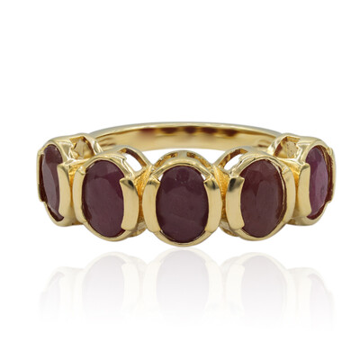 Anillo en plata con Rubí