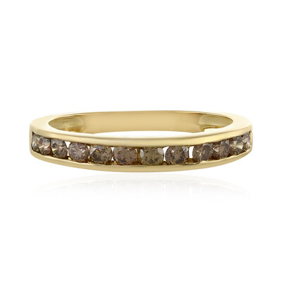 Anillo en oro con Diamante chocolate I1