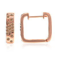 Pendientes en oro con Diamante rosa de Francia de Argyle SI1