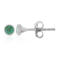 Pendientes en plata con Esmeralda de Colombia