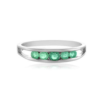 Anillo en plata con Esmeralda de Colombia