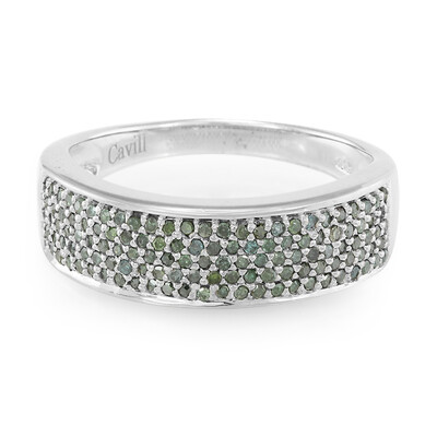 Anillo en plata con Diamante fantasía