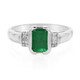 Anillo en plata con Esmeralda de Bahía