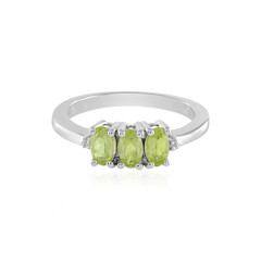 Anillo en plata con Peridoto