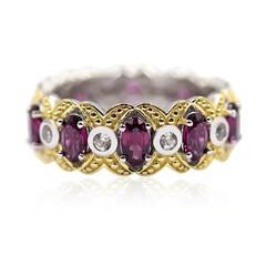 Anillo en plata con Rodolita (Dallas Prince Designs)