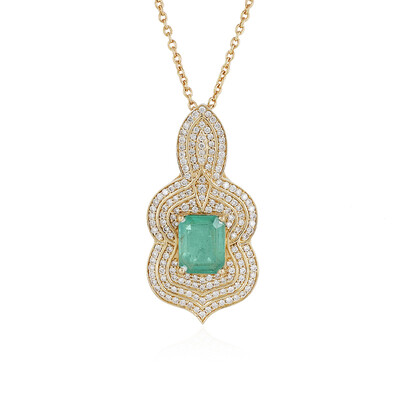 Collar en oro con Esmeralda de Colombia (de Melo)