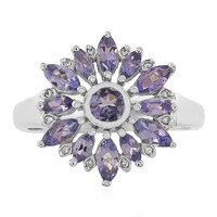 Anillo en plata con Tanzanita
