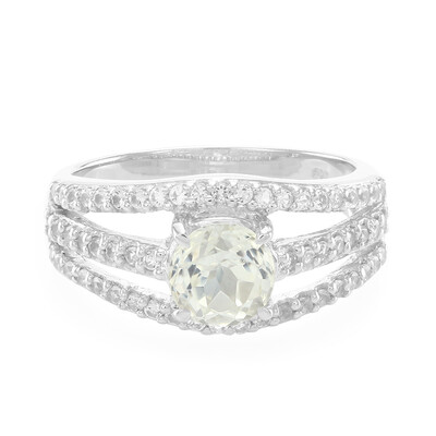 Anillo en plata con Cuncita amarillo canario